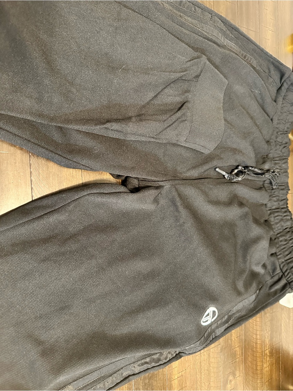 Sergio Tacchini Black Men's Joggers with Logo Accent